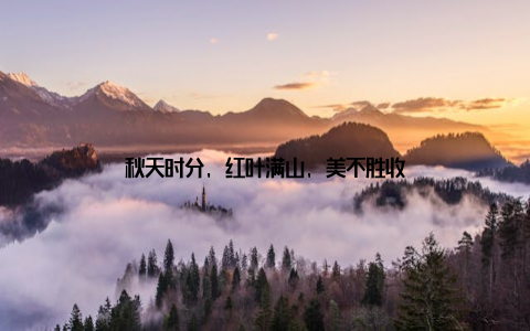 秋天时分, 红叶满山, 美不胜收